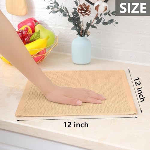 Homaxy 100% Cotton Waffle Weave Kitchen Dish Cloths 24-Pack - Image 5