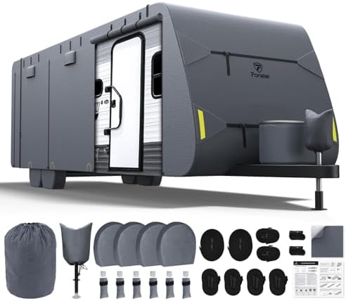 Fonzier RV Cover, Heavy Duty 9 Layers Travel Trailer Cover by Fonzier-Direct