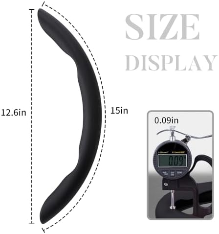 Car Steering Wheel Cover Leather 14.5-15 in Universal 3Pcs Set Black - Image 5