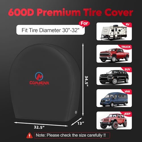 RV Tire Covers 4 Pack, Tough Tire Wheel Protector - Image 2