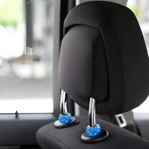 XINLIYA 4 Pack Car Headrest Collars, Bling Car Head Rest Collars Rings Decor - Image 4
