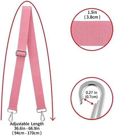 ZOOEASS Wide Shoulder Strap, Adjustable Replacement Belt Crossbody Canvas Bag - Image 3
