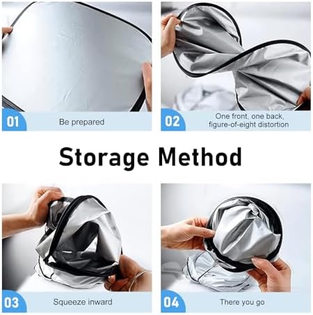 6 PCS Car Window Glass Sunshade Kit, Reflective Sun Blocking & Heat Insulation - Image 4