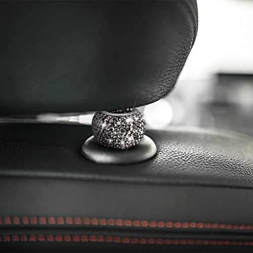 BELOMI 4 Pack Car Headrest Collars, Bling Car Head Rest Collars Rings Decor - Image 3