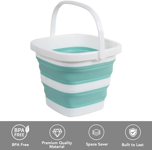 Collapsible Bucket, 1.32 Gallon 5L Small Mop Bucket - Image 3