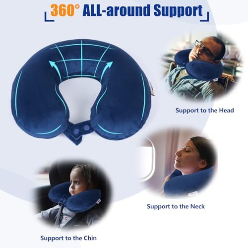 SAIREIDER Neck Pillows for Travel-Head Neck Support Travel Pillow for Traveling - Image 3