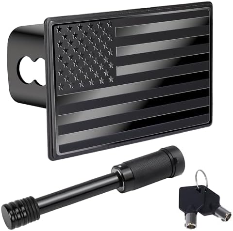 2" American Flag Hitch Cover, Metal Trailer Hitch Covers, Tow Hitch Covers by BFXM
