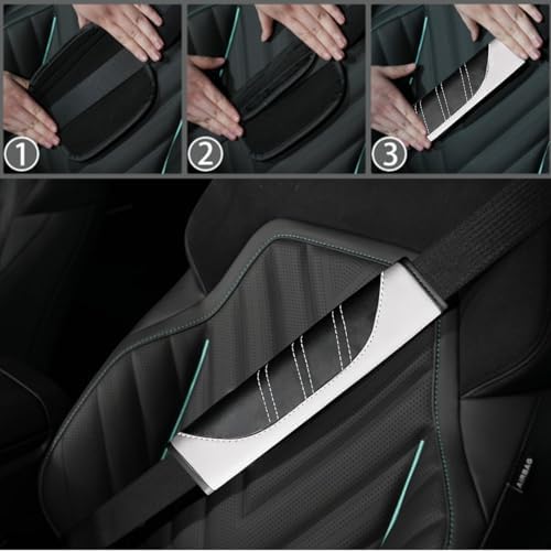 NBTEPEM 10 Pcs Car Floor Mats Full Set & Sport Leather Steering Wheel Cover - Image 7