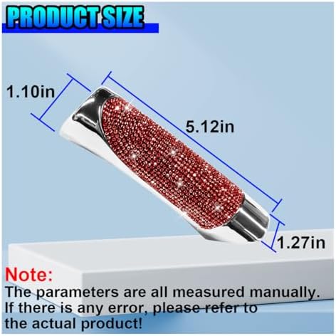 Bling Car Handbrake Cover, ABS Rhinestone Automotive Brake Levers Anti-Scratch - Image 2