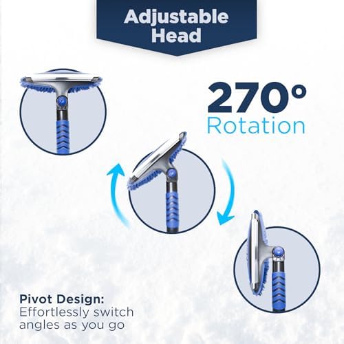 SNOWDRIFT 39" Ice Scrapers for Car Windshield | Snow Brush for Car | Extendable - Image 3
