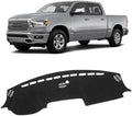 KUST Black Dash Cover for Dodge RAM 1500 2500 3500 2019-2024 2025 2026 Non-Slip by KUST