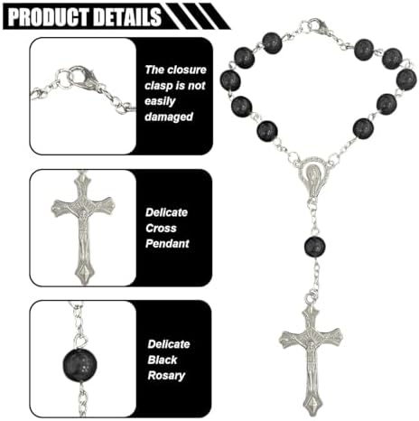 smilfuy 2PCS Car Rosary for Rearview Mirror - Image 3