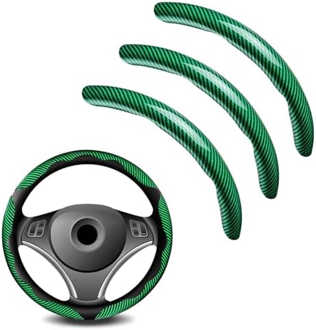 3pcs Universal Carbon Fiber Steering Wheel Cover by Unknown