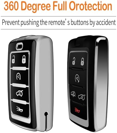 for Jeep Key Fob Cover with Keychain Soft Full Protection Key Shell Compatible - Image 4