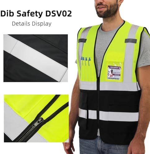 Dib Safety Hi Vis Reflective Safety Vest - Image 4