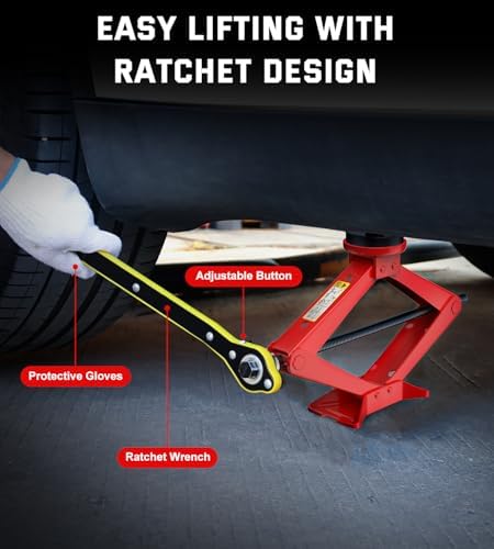 Car Jack Kit 2.5 Ton Scissor Jack - Image 3