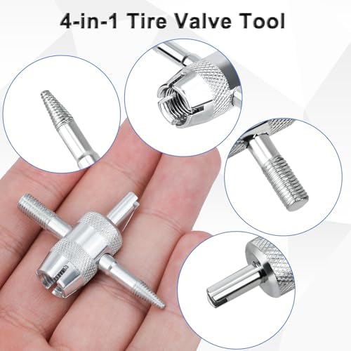 Gosknor 2pcs 4-Way Valve Core Tools, 4-in-1 Tire Valve Tool - Image 5