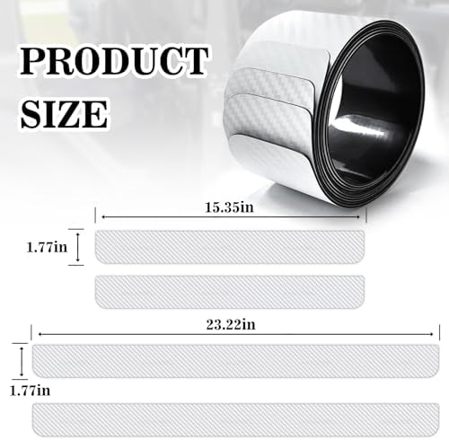 No Adhesive Magnetic Car Door Sill Protector, Anti-Scratch Carbon Fiber Door - Image 4