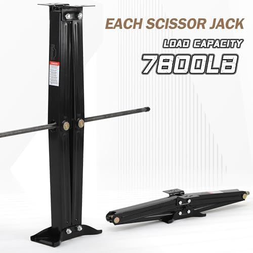 30" RV Scissor Jack Stabilizer 7800lb Heavy Duty 30" RV Trailer Stabilizer - Image 4
