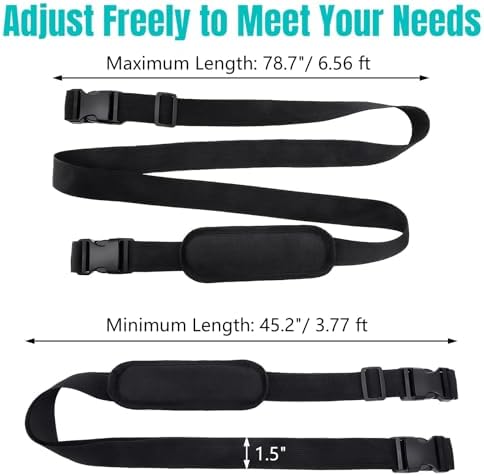 5 Pack Adjustable Carry Strap, Heavy-Duty Universal Shoulder Sling - Image 2