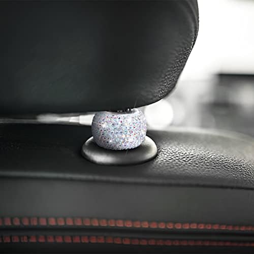 BELOMI 4 Pack Car Headrest Collars, Bling Car Head Rest Collars Rings Decor - Image 3