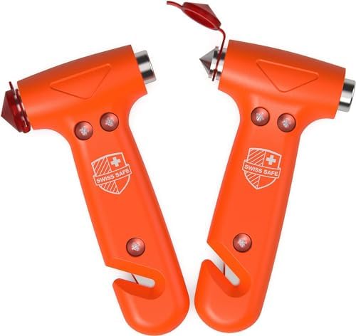 Swiss Safe Car Safety Hammer Window Breaker Tool by SwissSafe