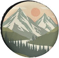 Mountain Adventure Camper Spare Tire Cover Camp by HighonHi
