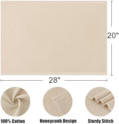 Kitinjoy 100% Cotton X‑Large 4-Pack Kitchen Towels - Image 5