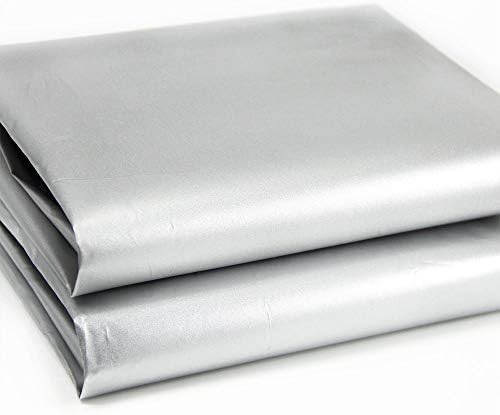 Blackout Drapery Shade Fabric Black and Silver 100 Percent Shading Light - Image 2