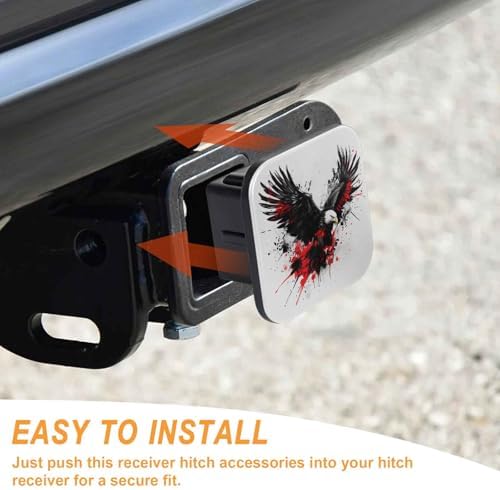 2" Trailer Hitch Cover Rubber Receiver Tube Cap Trailer Hitch Covers - Image 4
