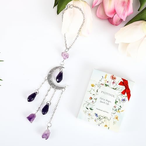 Car Rear View Mirror Accessories, Witchy Hanging Ornament, Cute Moon Boho - Image 2