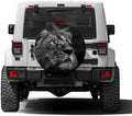 Lion with Glowing Spare Tire Cover with Backup Camera Hole Wheel Tire Cover Fit by Foruidea