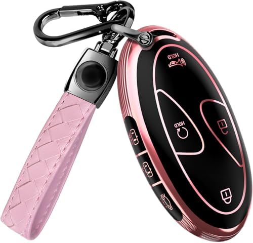 Lucrum Compatible with Hyundai Key Fob Cover & Keychain by Lucrum