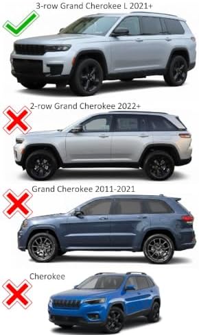Car Shade Magnetic Sun Shade for Grand Cherokee L 2021-2026 4pcs - Image 2