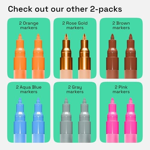 ARTISTRO Light Green Acrylic Paint Markers - Image 6