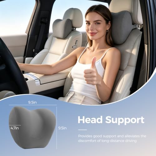 BABUR Car Neck Pillow Ergonomic 100% Memory Foam Headrest - Image 7