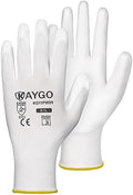 KAYGO Safety Work Gloves for Men Women, PU Coated Palm & Fingers by KAYGO