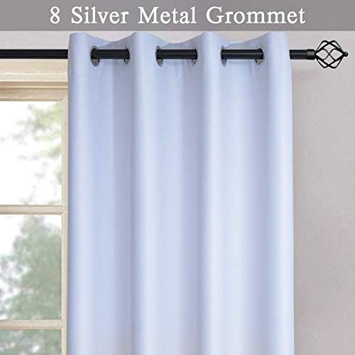 SimpleHome Ombre Gradient Black White to Gray Curtains - Image 4