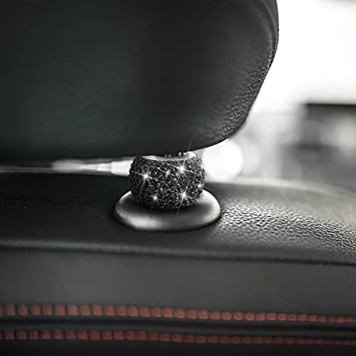 XINLIYA 4 Pack Car Headrest Collars, Bling Car Head Rest Collars Rings Decor - Image 3