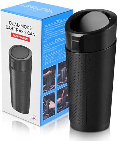Car Trash Can with Lid, 1 Pack by Hiitytin