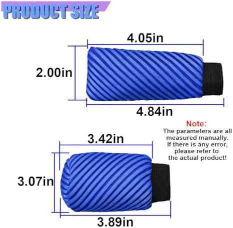 Craedli 2PCS Car Gear Shift Knob Cover & Handbrake Cover, Comfortable Anti-Slip - Image 2