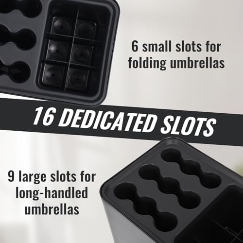 15 Umbrella Holder with Drip Tray, Umbrella Storage Indoor, Umbrellas Stand - Image 3