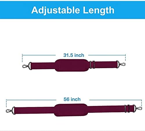MOSISO 56 inch Shoulder Strap, Adjustable Soft Universal Non-Slip Strap - Image 3