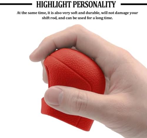 Car Gear Shift Knob Cover, Comfortable Silicone Anti-Skid Vehicle Shifter Stick - Image 5