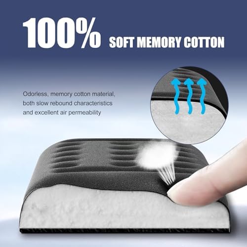 2PCS Car Arm Rest Elbow Pads, Memory Foam Pressure Relieving Car Arm Rest Pad - Image 3
