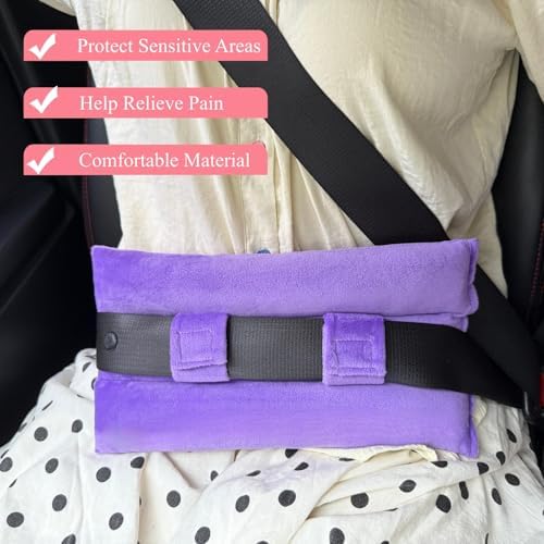 Seat Belt Pillow for Mastectomy Post-Surgery, Heart Surgery Recovery Support - Image 2