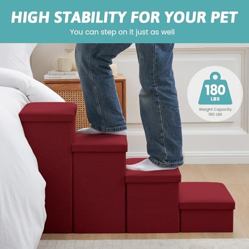 COZY KISS Dog Stairs with Storage - Image 5