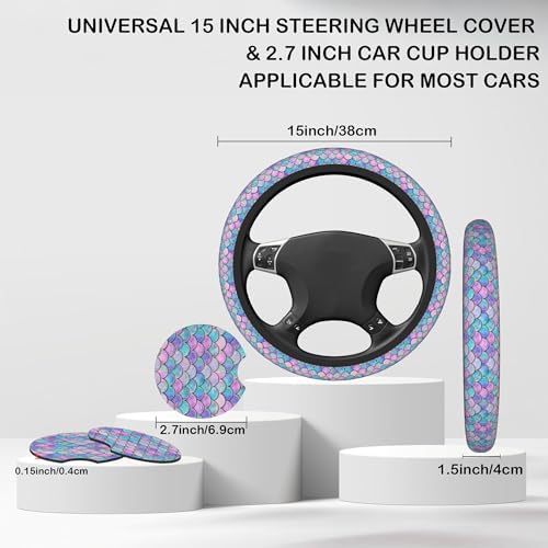 Mermaid Scales Steering Wheel Cover - Image 2