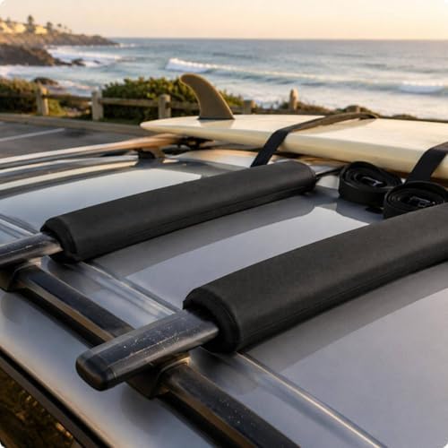 Roof Rack Pads Sturdy Cylinder Sleeve Vehicle Rack Layer Ease of Loading 600D - Image 7