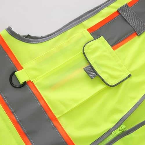 XIAKE Reflective Safety Vest for Men & Women High Visibility Class 2 Vest - Image 4